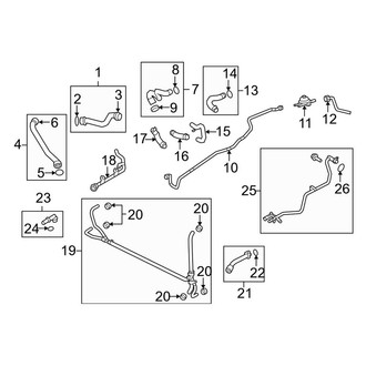 Porsche OE - Left Radiator Coolant Hose