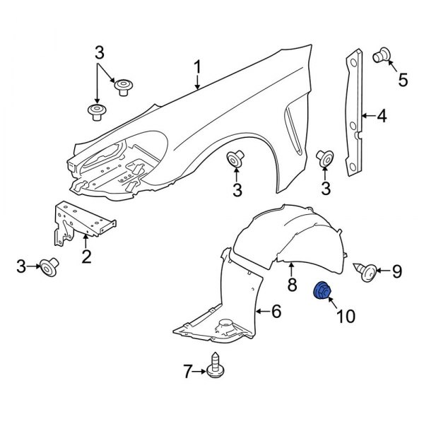 Fender Liner Nut