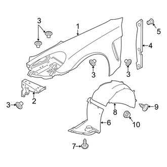 Porsche OE - Fender & Components (3.6L / 4.8L)
