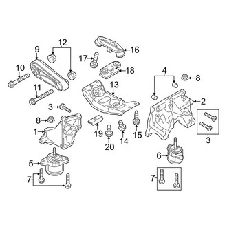 Porsche OE - Engine & Transmission Mounting (RWD 3.6L)