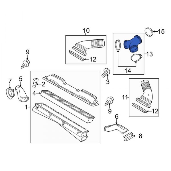 Engine Air Intake Hose Adapter