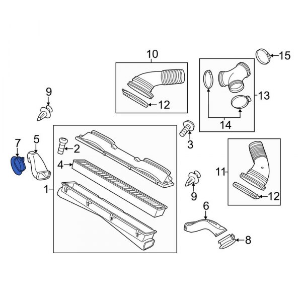 Engine Air Intake Hose