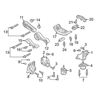 Porsche OE - Engine & Transmission Mounting (RWD 4.8L)