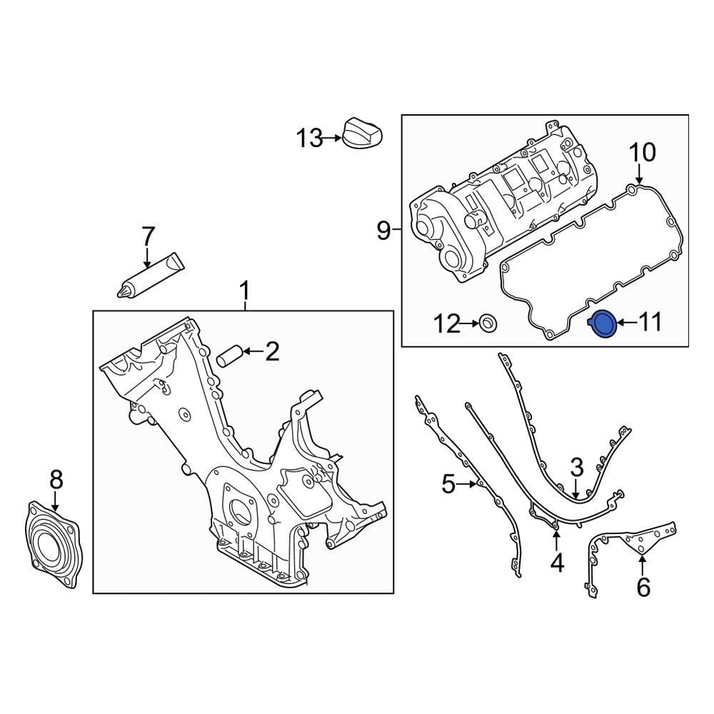 Porsche OE 94810593702 Engine Valve Cover Washer Seal