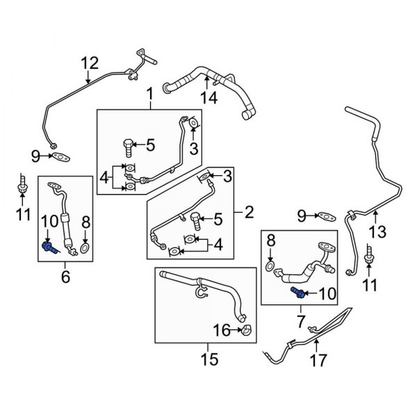 Turbocharger Oil Line Bolt