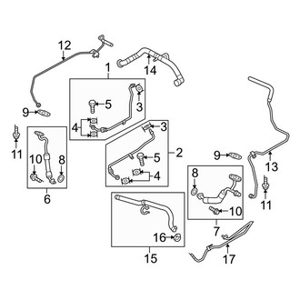 Porsche OE - Engine - Turbocharger & Components (Oil Pipes), (Turbocharged 4.8L)