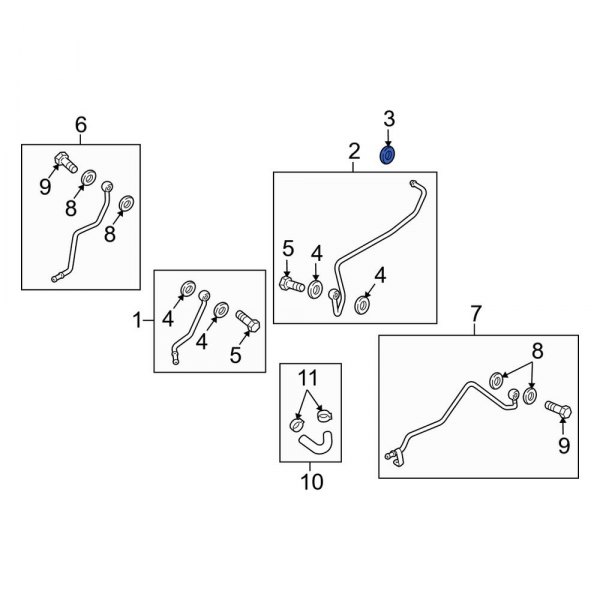 Turbocharger Coolant Line O-Ring