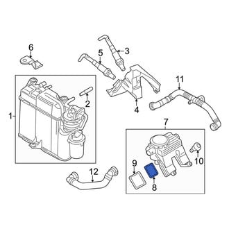 Porsche OE - Upper Vapor Canister Purge Valve Assembly Gasket