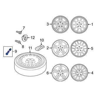 Porsche OE - Tire Valve Stem
