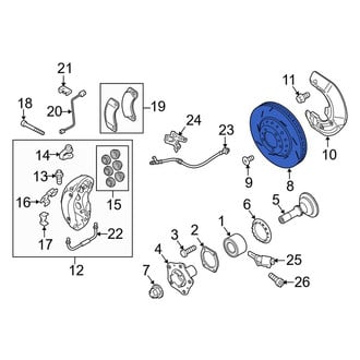 Porsche OE - Front Right Disc Brake Rotor