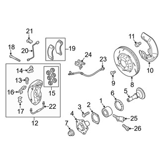 Porsche OE - Front Suspension - Brake Components (RWD 4.8L)