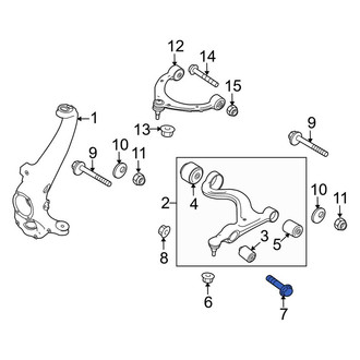 Porsche OE - Front Suspension Strut Bolt