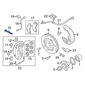 Porsche OE - Front Disc Brake Caliper Bolt