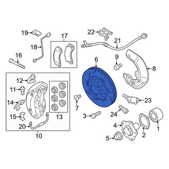 Porsche OE - Front Right Disc Brake Rotor