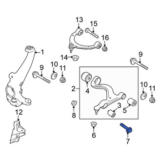 Porsche OE - Front Suspension Strut Bolt
