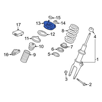 Porsche OE - Front Left Suspension Strut Mount