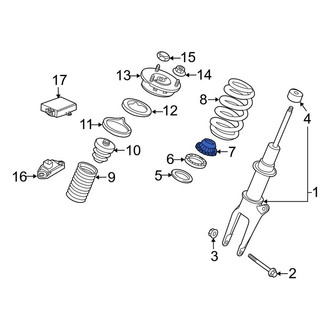 Porsche OE - Rear Suspension Shock Absorber Mount