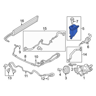Porsche OE - Power Steering Reservoir