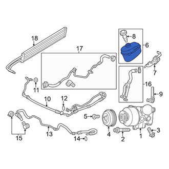 Porsche OE - Power Steering Reservoir