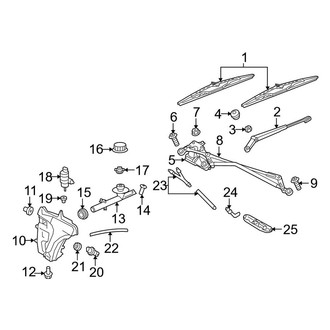Porsche OE - Windshield - Wiper & Washer Components