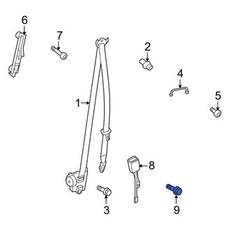 Porsche OE - Front Seat Belt Receptacle Bolt