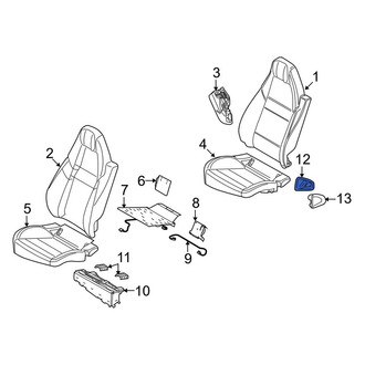 Porsche OE - Rear Left Power Seat Switch