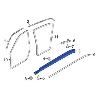 Porsche OE - Right Rocker Panel Guard