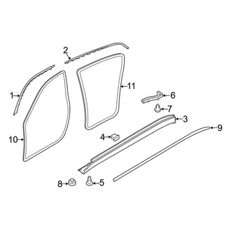 Porsche OE - Pillars, Rocker & Floor - Exterior Trim (3.6L / 4.8L)