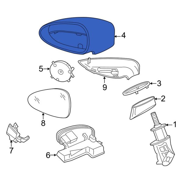 Door Mirror Housing