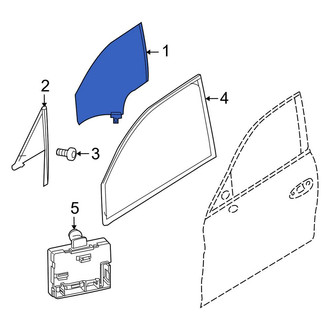Porsche OE - Front Left Door Glass