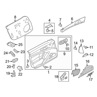 Porsche OE - Front Door - Interior Trim (Base / 4 / 4S / S / Turbo)
