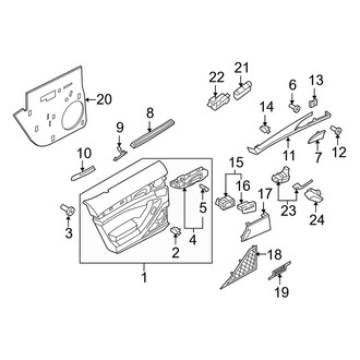 Porsche OE - Rear Door - Interior Trim (Panels & Trim)
