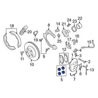 Porsche OE - Rear Disc Brake Caliper Repair Kit