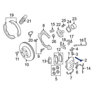 Porsche OE - Rear Disc Brake Caliper Bolt