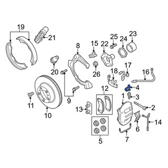 Porsche OE - Rear Brake Bleeder Screw Cap