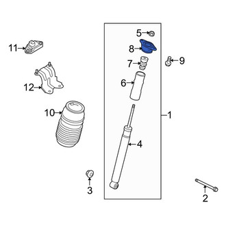 Porsche OE - Rear Suspension Shock Absorber Mount