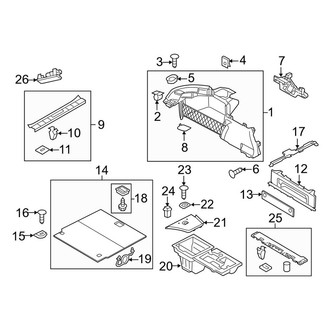 Porsche OE - Rear Body & Floor - Interior Trim (3.6L / 4.8L)
