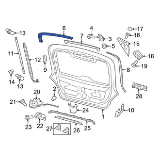 Porsche OE - Rear Outer Hatch Seal