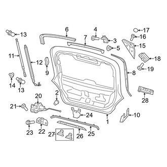 Porsche OE - Lift Gate - Gate & Hardware (3.6L / 4.8L)