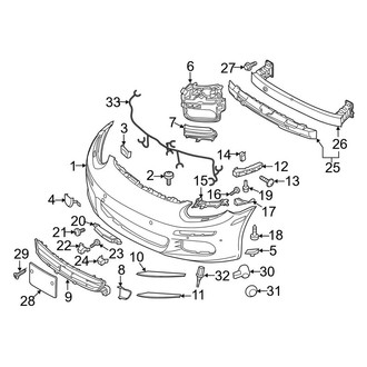Porsche OE - Front Bumper & Grille - Bumper & Components