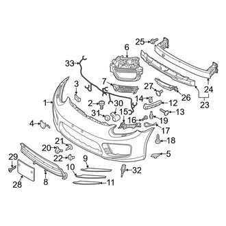 Porsche OE - Front Bumper & Grille - Bumper & Components