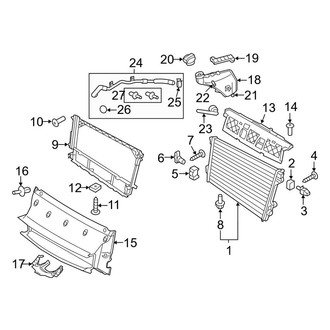 Porsche OE - Cooling - Radiator & Components (Base / 4 / 4 Edition / Edition 3.6L)