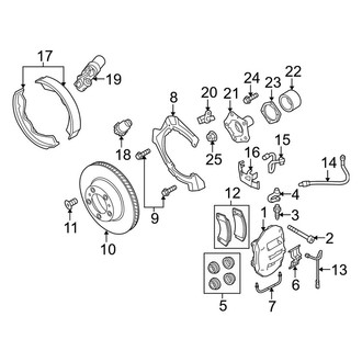 Porsche OE - Rear Suspension - Brake Components (GTS)