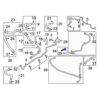 Porsche OE - Cooling System Bypass Line Adapter
