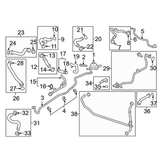 Porsche OE - Cooling - Coolant Lines (3.6L)