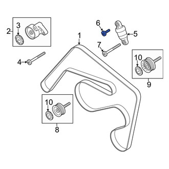 Porsche OE - Belt Tensioner Bolt