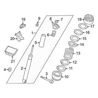 Porsche OE - Rear Suspension - Shocks & Components (W/O Dynamic Chassis Control), (4S Executive / GTS / Turbo / Turbo Executive / Turbo S / Turbo S Executive)
