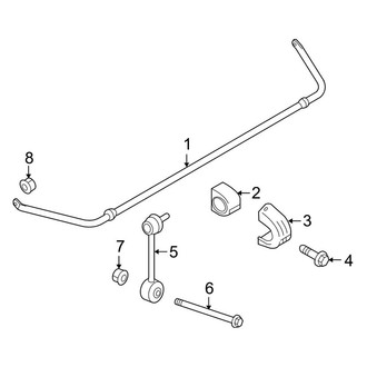 Porsche OE - Rear Suspension - Stabilizer Bar & Components (W/O Dynamic Chassis Control), (Base / 4 / 4 Edition / 4S / 4S Executive / Edition / Exclusive / GTS / S / Turbo / Turbo Executive / Turbo S / Turbo S Executive Gas)