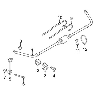 Porsche OE - Rear Suspension - Stabilizer Bar & Components (With Dynamic Chassis Control), (Base / 4 / 4 Edition / 4S / 4S Executive / Edition / Exclusive / GTS / S / Turbo / Turbo Executive / Turbo S / Turbo S Executive Gas)