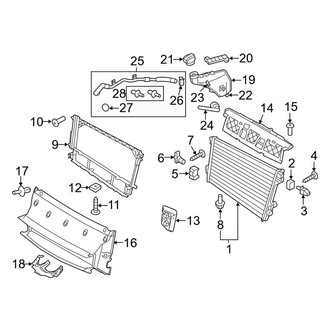 Porsche OE - Cooling - Radiator & Components (4.8L)